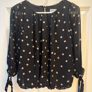 CALLI Chic Black Polka Dot Blouse